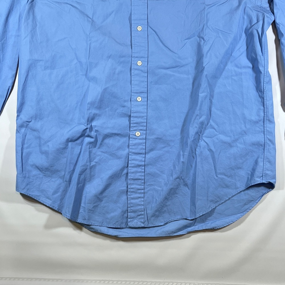VTG Ralph Lauren Blake Button Down Shirt Mens L Blue Long Sleeve Cotton Preppy - Picture 5 of 8